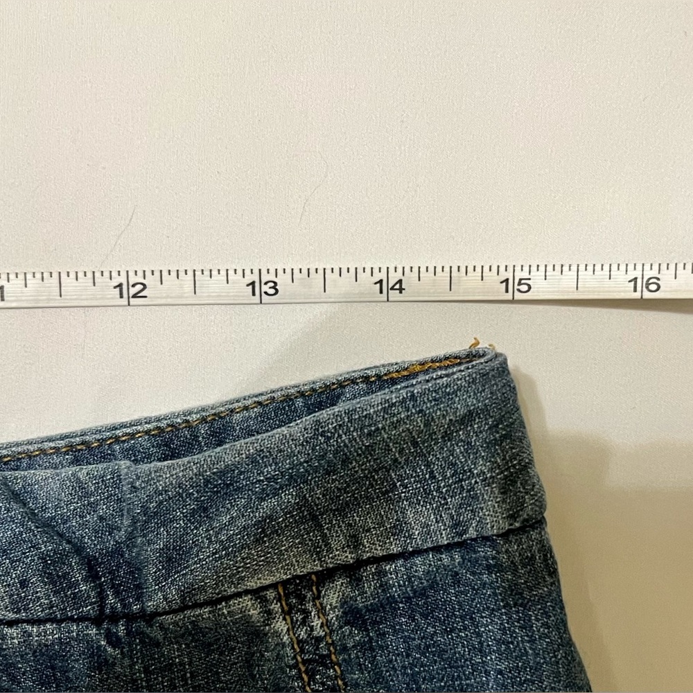 Vintage Gap Denim Pleated Skirt - Medium Blue - Size 6 - Picture 9 of 11
